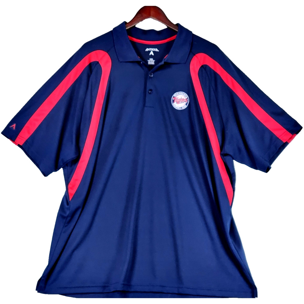 Minnesota Twins Baseball Club Men's Polo Antigua Shirt Short Sleeve XXL
